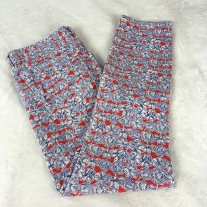 J.Crew Ankle Toothpick Cropped Pants Floral Print